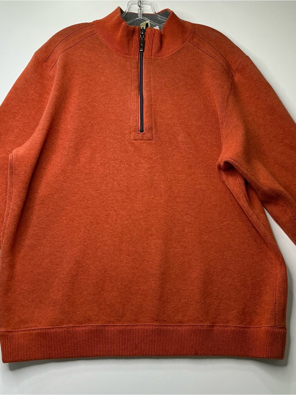 Tommy Bahama Reversible Sweatshirt Khaki Orange Large Preowned